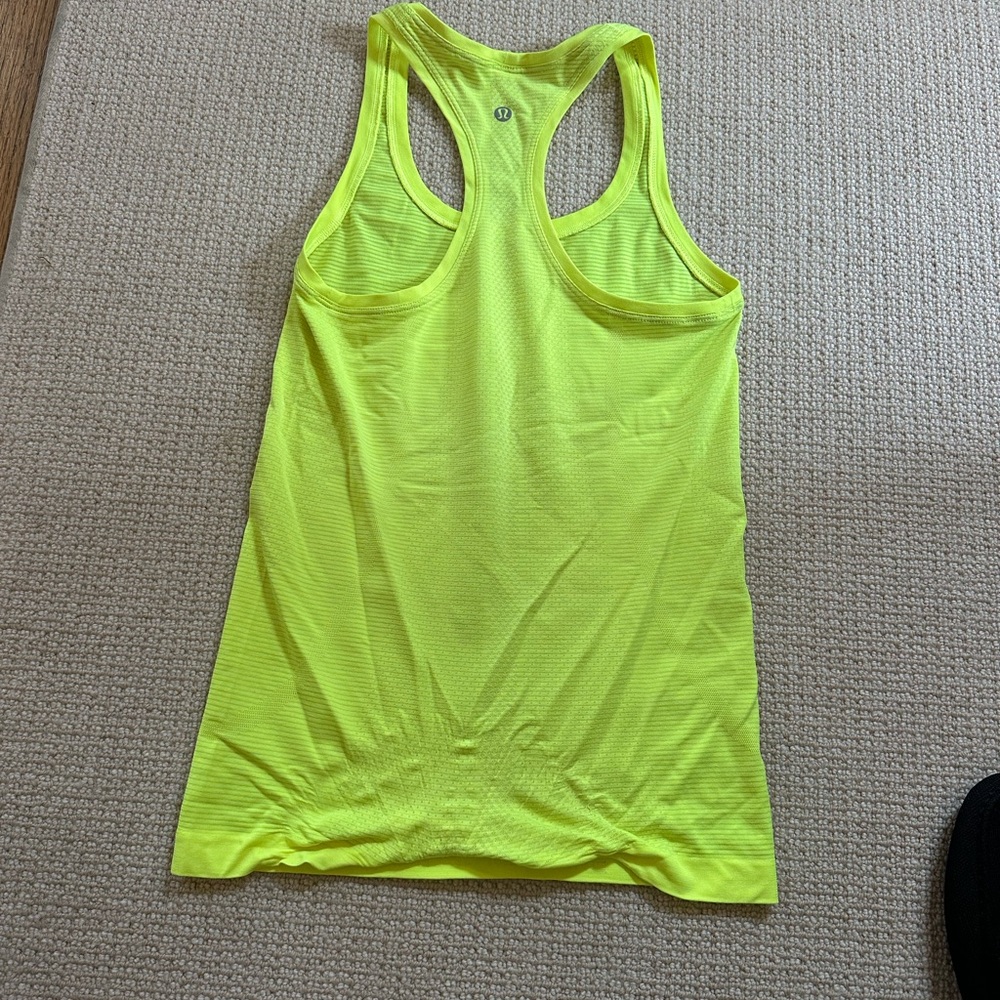 Neon Yellow Racerback Tank Top - Picture 2 of 2
